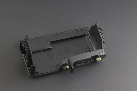 3.1 2005+ Brushed Aluminum Ashtray Face Plate - (Back View) (Manual Transmission)