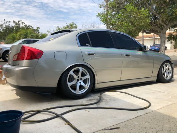 Old photo. No more pinstripes