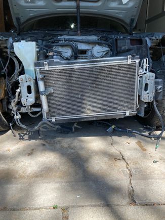 Here’s the frame with the radiator. My thought is that the frame is shifted to the right but it doesn’t look like it. 