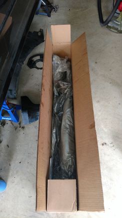 Old rack and pinion ready to be shipped back for a core