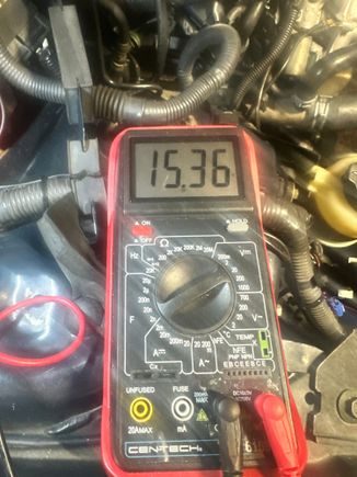 Just installed a OEM alternator and new battery never seen this before