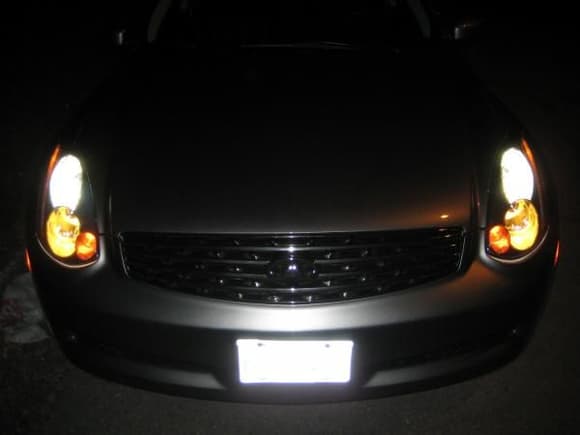 Night Time shot of HIDs and Fogs