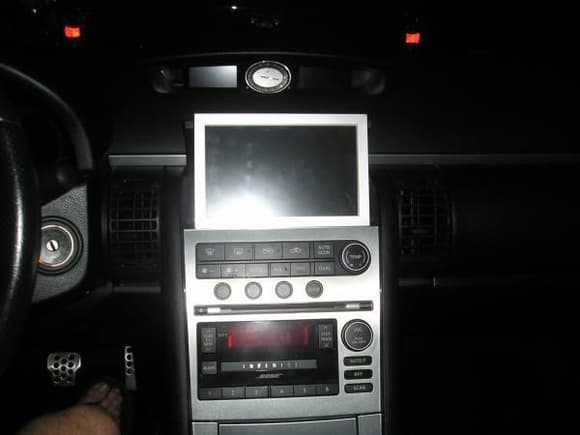 front view of the touchscreen