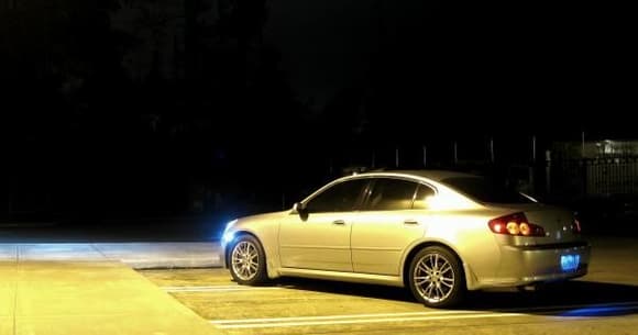 Night shot after debadging.