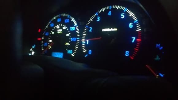 side view of new gauge cluster.