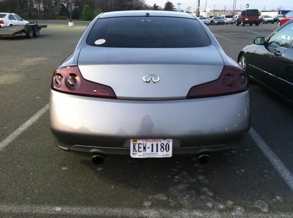 Got the tails tinted on Tuesday! And took all but the one emblem off. Love the way it looks now