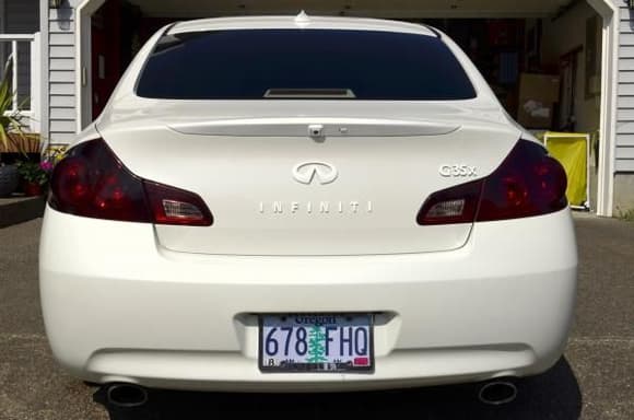 tinted talights white out emblems