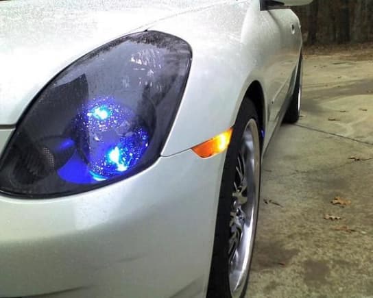 the 5 way blu led parking lights! woot