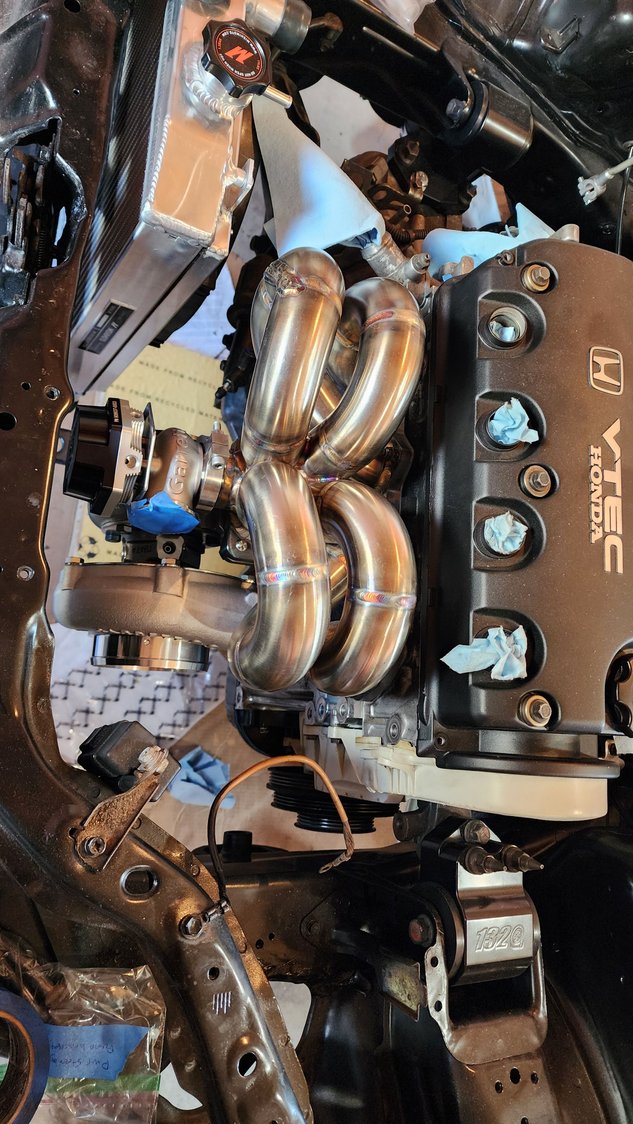 Installed with turbo and wastegate!