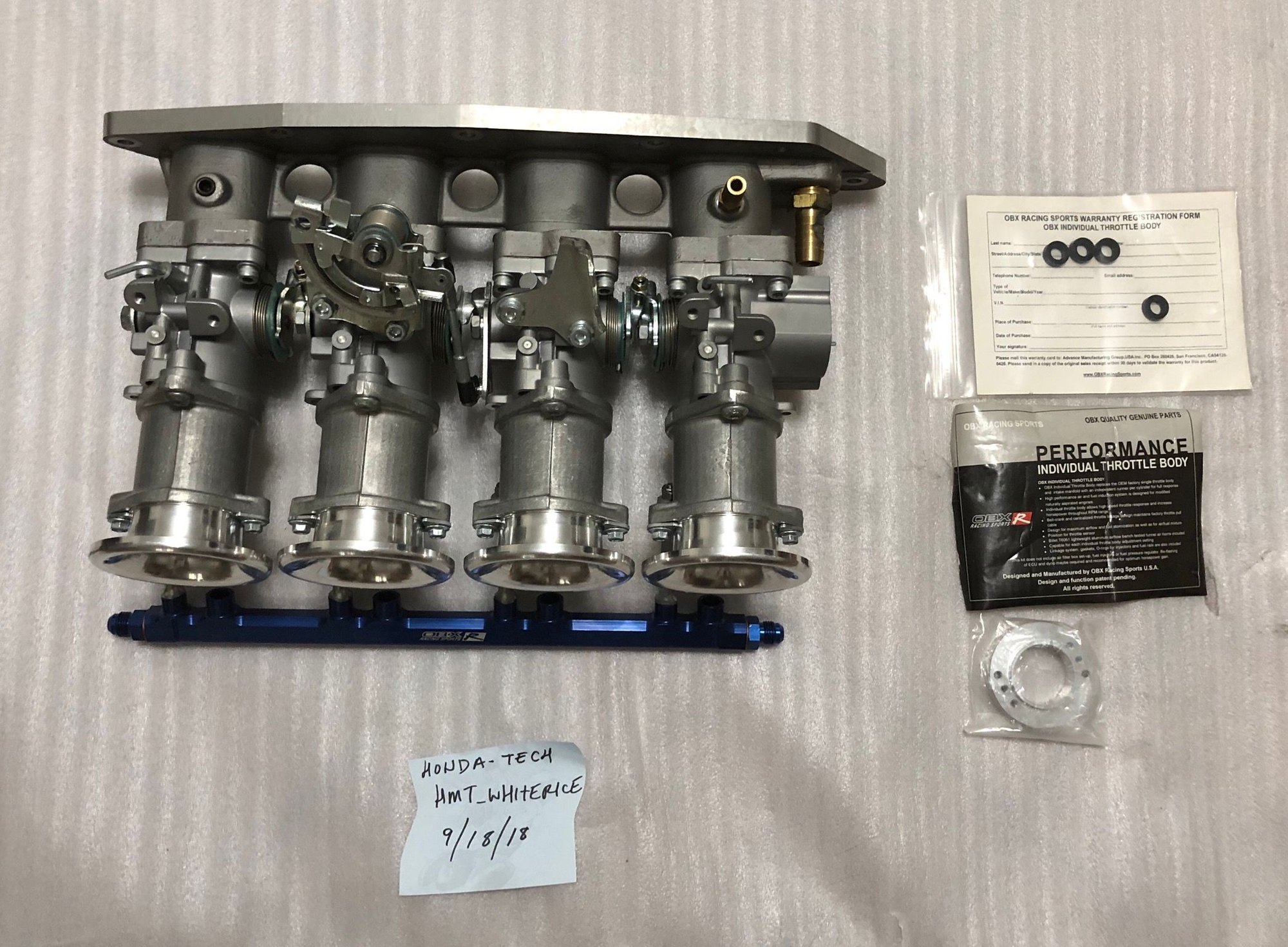 FS OBX ITB, Skunk2 Intake manifold, GSR TB, D16 header HondaTech