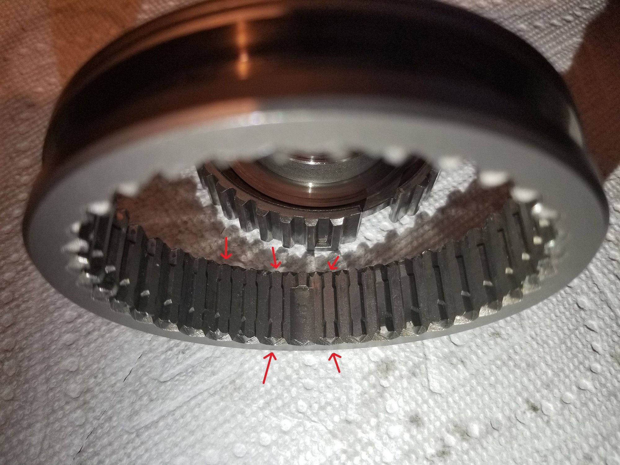 B16 Trans. 3rd Gear Grind Synchro, Gear, Sleeve, etc. Inspection