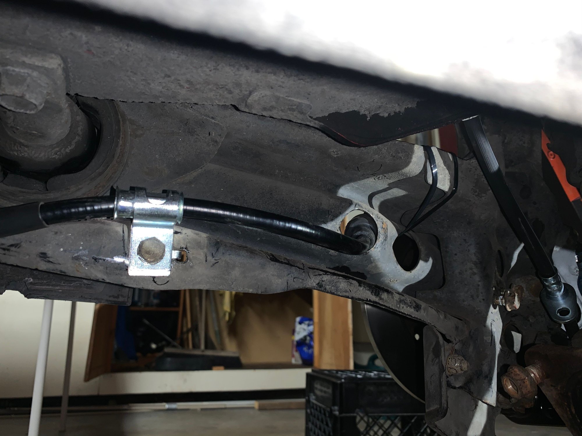 CRX rear disc conversion / Parking brake cable HondaTech Honda