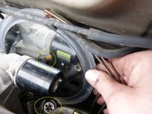 There was also a difficult bracket in the back of the plenum along with another electrical connector.