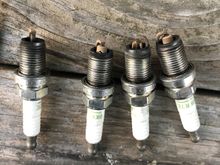 All sparkplug but number 4 was all cracked or missing the insulator.