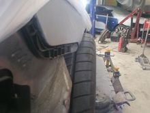 Heres a before picture, you can see how much poke those 285s had on her oem body