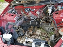 I pulled the engine out of my car. I've got to get it cleaned up and do a few things to get ready for anothet engine. 