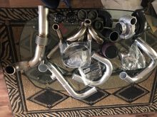 Here’s most of the turbo kit. Never having turbo’d, my head is almost spinning looking at all of it. Haha. I know once I’m done it’ll all seem simple. Intercooler is coming in the another package tomorrow. I opened it, and I’m pretty sure I’ve been sitting here for 2 hours staring at and playing with it. Need to put it away and go make that money. Ha. 