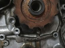 Crankshaft pulley to be removed