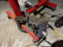 Mobile temp vise! Using to put AN hose end fittings on. 