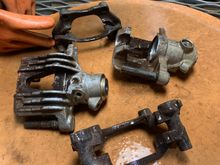 Astra calipers before clean up. 