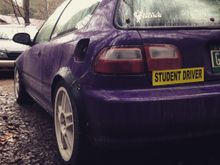 My 94 eg hatch. Posted a while ago when it was still blue. But it has come a long way since then :)