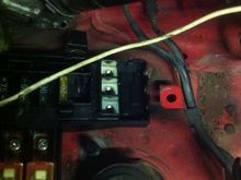 To engine bay fuse box