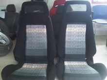 I'm currently saving up for fabric and mesh headrests. They will look like this when they are done and will go into this white hatch. Still on the hunt for some orange plectrum fabric but it's TOO RARE