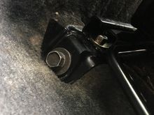 Trimmed and moved over, the  mount was originally offset to the right like 2-3 inches