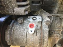 That top hole is the discharge side. I'll get a new compressor after I figure out and make the lines.