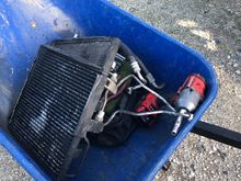 Got some condenser and lines because I thought the new condenser that came with the car didnt fit but it ended up fitting. Just needed to get some various hardlines from the yard