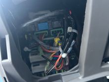 Definetly spliced into the wires going into the connector right under the relays, what are they for?