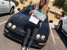 Registering her at the DMV.