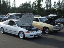 mine and my dads at the tarck