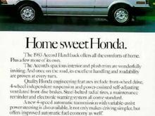 1983 Honda Accord LX HATCH  (I wish I still had her!!)