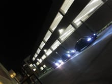 parking garage w/ my cousins ek coupe and my boys dc2