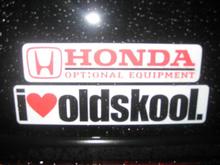 I love my Honda optional parts!