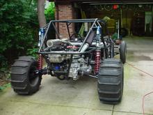 Made every piece of this car myself over the course of 5 years (2003-2008). The frame and suspension are all chromoly, whole car tig welded.