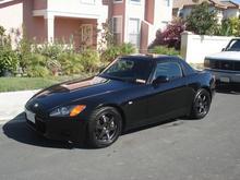2000 Honda S2000
Honda OEM Hardtop
Volk TE37 17 x 7.5 inch  48 Front/ 17 x 9 inch   65 Rear
