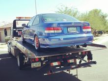 On her way to IPH time to tune TWM ITB's on a S300 ;)