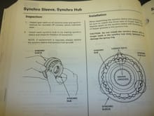 Synchro sleeve and hub orientation