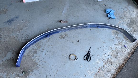 Should have put this double sided foam tape on before mounting the lip. 