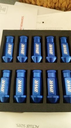 New extended, open end, forged, lug nuts