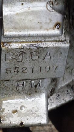 Block code after b16a some faint stamp like eac?