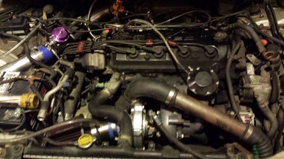 Running 11 psi stock internals. Runs awesome boosts awesome.   modify bov took one of the 2 springs out