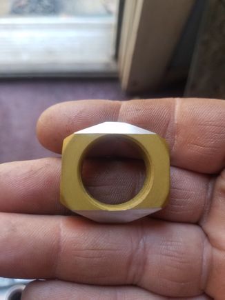 Jam nuts also needed to be modified in order to accommodate the interior angles of the VC