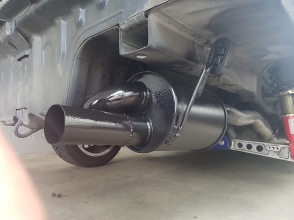 Sounds so much better than the other muffler.