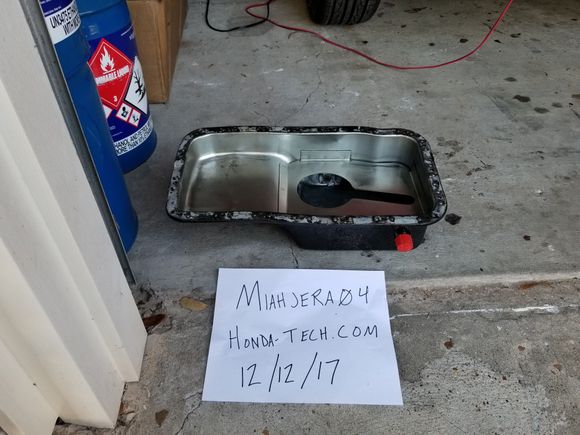 B series moroso oil pan. Powdercoated. Has some JB weld on it. $75