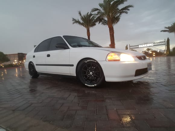 Hello All, Im Marshaine from Vegas. Here is my 96 Civic Ek sedan sitting on Tein Street Z coilovers and Konig Control rims. Hopefully getting UEL headers and cat backs soon :).
