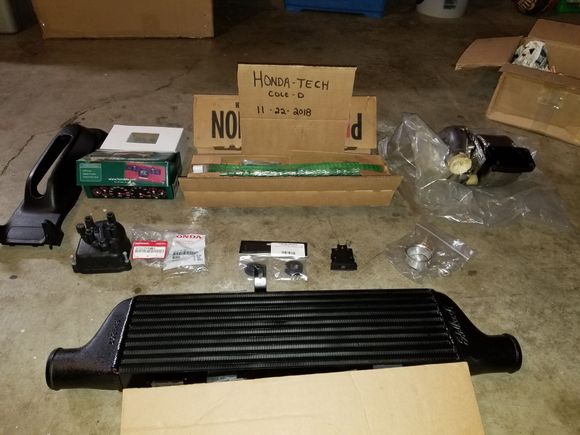 Edelbrock d16 intercooler w/thermal dispersant applied/GSC b18 Turbo cams