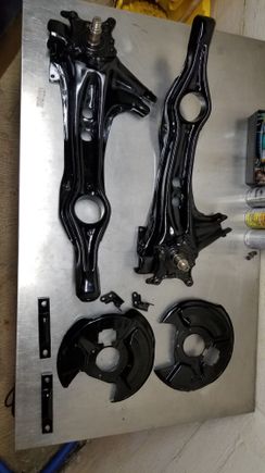 nice and shiny, like new ready for assembly 
